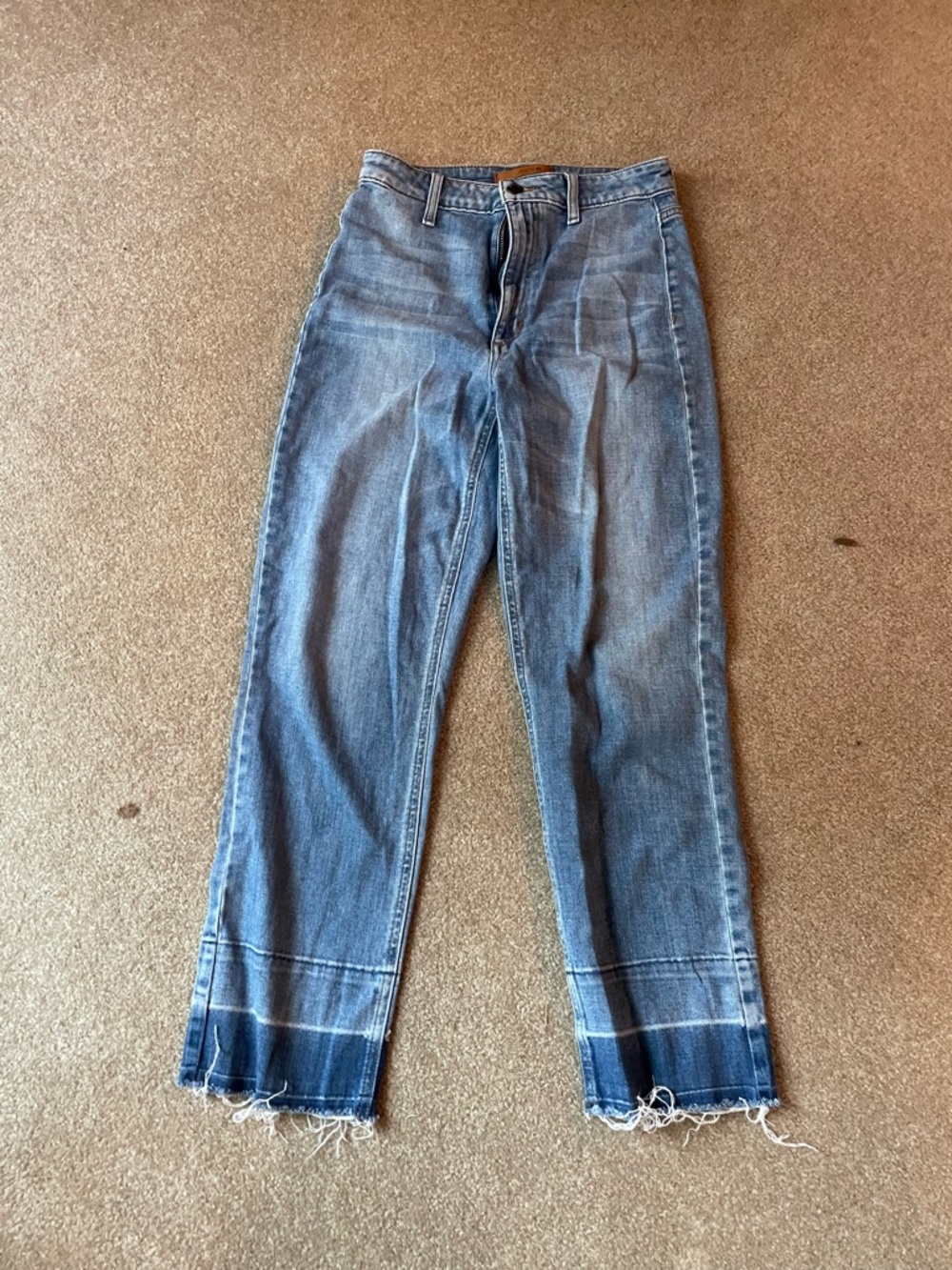 Joe's Jeans Light Blue High-Rise Straight Crop